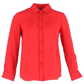 Camisa de botones Derek Lam en algodón rojo Roja