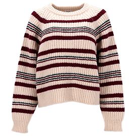 Céline Gestreifter Rundhals-Pullover Celine aus mehrfarbiger Wolle Mehrfarben