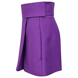Valentino Garavani-Valentino Overlap Skorts in Purple Polyester-Purple