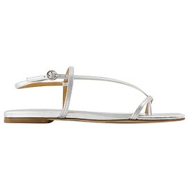 Sandálias Ella - Aeyde - Couro - Prata Prata Metálico