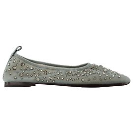 Crystal Ballerinas - Tory Burch - Nylon - Blue Blue