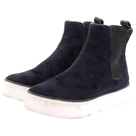 Louis Vuitton-LOUIS VUITTON Boots T.EU 37 Pony-style calfskin-Navy blue