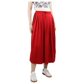 Gucci-Red pleated midi skirt - size S-Red