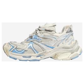 Balenciaga-White and blue Runner 2.0 trainers - size EU 38-Black