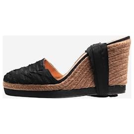 Lanvin-Black espadrille wedge heels - size EU 40-Black
