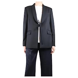 Autre Marque-Black tie-waist blazer - size One Size-Black