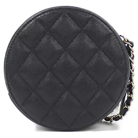Chanel-Chanel Timeless Classic Caviar Leather Shoulder Bag-Navy blue