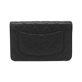 Chanel-Chanel Timeless Classic Line AP0250 Chain Wallet-Black,Golden,Dark red