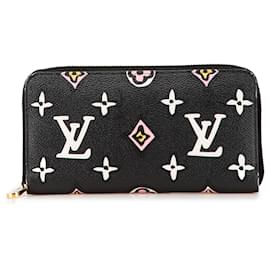 Louis Vuitton-Louis Vuitton Black Monogram Giant Wild At Heart Zippy Wallet-Black