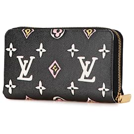 Louis Vuitton-Louis Vuitton Black Monogram Giant Wild At Heart Zippy Wallet-Black