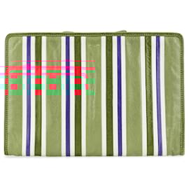 Balenciaga-Balenciaga Green Lambskin Bazar Clutch-Green
