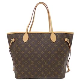 Louis Vuitton-Bolsa Louis Vuitton Monogram Neverfull MM-Marrom,Rosa