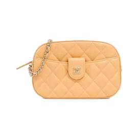 Chanel-Chanel Timeless Classic Line AP3998 Chain Clutch Bag-Orange