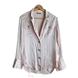 Balmain Silk Shirt Pink Pink