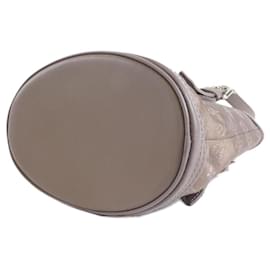 Louis Vuitton-Louis Vuitton Monogram Satin Little Bucket Handbag-Beige