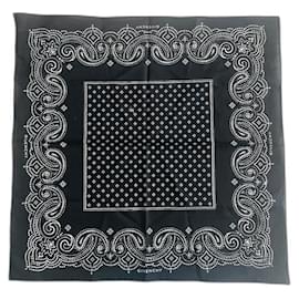 Givenchy Pañuelos de seda Negro Blanco