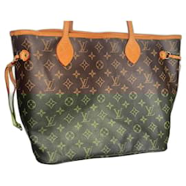 Louis Vuitton-Neverfull model size MM-Brown