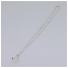 Autre Marque-TIFFANY&Co. Open Heart Necklace Ag925 Silver Auth am7829-Silvery