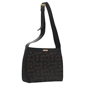Autre Marque-Burberrys Shoulder Bag Canvas Brown Gold Auth 114734-Brown,Golden