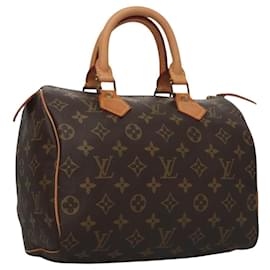 Louis Vuitton-LOUIS VUITTON Monogram Speedy 25 Hand Bag M41528 LV Auth PP256-Monogram
