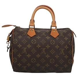 Louis Vuitton-LOUIS VUITTON Monogram Speedy 25 Hand Bag M41528 LV Auth PP256-Monogram