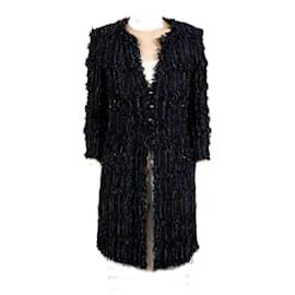 Chanel-Black Lesage Tweed Coat / Jacket-Other