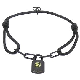 Louis Vuitton Lockit Virgil Abloh Black Charm Bracelet Black