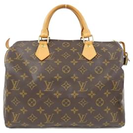 Louis Vuitton-Louis Vuitton Monogram Speedy Boston Bag-Brown