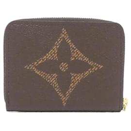 Louis Vuitton-Louis Vuitton Monogram Giant Zippy Coin Purse-Brown