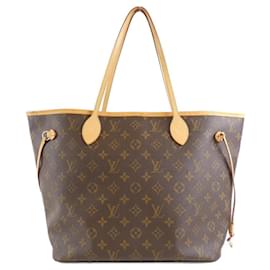 Louis Vuitton-Bolsa Louis Vuitton Monogram Neverfull MM-Marrom