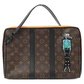 Louis Vuitton-Louis Vuitton Monogram Keepall Pouch-Brown,Black
