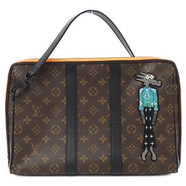Pochette Keepall Monogram Louis Vuitton Marron Noir