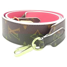 Louis Vuitton-Louis Vuitton Monogram Shoulder Strap-Brown,Pink