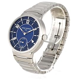 Louis Vuitton-Louis Vuitton Tambour Automatic Steel Blue Wristwatch-Other