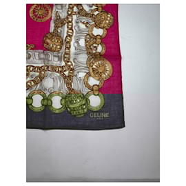 Céline-CELINE Silk handkerchief T.  Silk-Red
