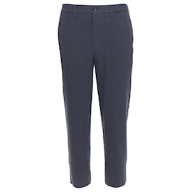 Issey Miyake-Issey Miyake MEN grey wool textured cropped pants-Grey