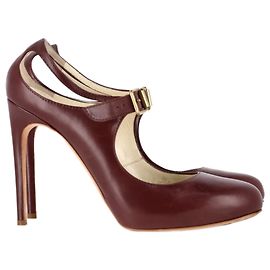 Zapatos Mary Jane Rupert Sanderson en cuero burdeos Roja Burdeos