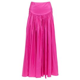 Stella Mc Cartney rosa geraffte Midi-Rock von Stella McCartney Pink