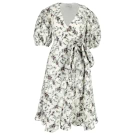 Erdem-Erdem Floral Jacquard Midi Dress in Multicolor Polyester-Multiple colors