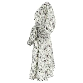 Erdem-Erdem Floral Jacquard Midi Dress in Multicolor Polyester-Multiple colors