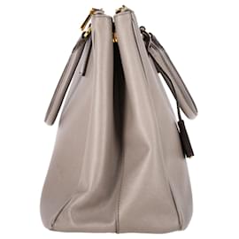 Prada-Prada Lux Large Tote in Grey Saffiano Leather-Grey