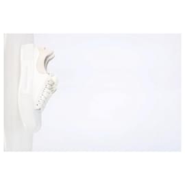 Alexander Mcqueen-Alexander Mcqueen Deck Skate Plimsoll Sneakers in White Canvas-White,Cream