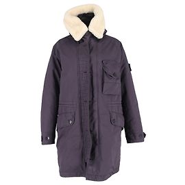 Stone Island David-TC Down Parka Jacket in Dark Burgundy Polyester Dark red