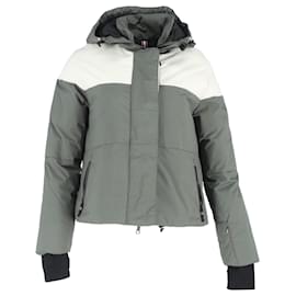 Autre Marque- Erin Snow Lolita Padded Hooded Ski Jacket in Gray Polyamide-Grey
