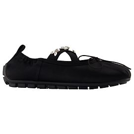 Ballerine Grip - Simone Rocha - Seta - Nero Nero