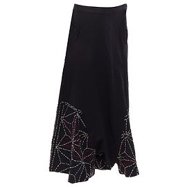 Yohji Yamamoto Y's red hand stitched harem pants Black