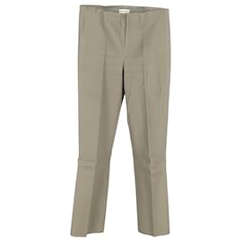 By Malene Birger- By Malene Birger Straight-Leg Trousers in Beige Leather-Beige