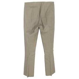 By Malene Birger- By Malene Birger Straight-Leg Trousers in Beige Leather-Beige