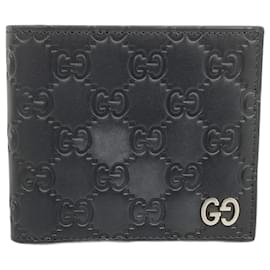 Gucci-Gucci Bi-Fold Leather Wallet-Black