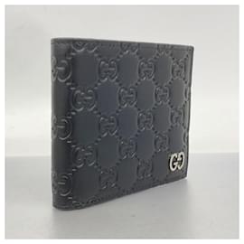 Gucci-Gucci Bi-Fold Leather Wallet-Black